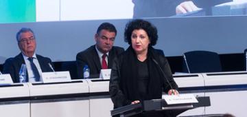 Minister Annemie Turtelboom spreekt op stakeholder meeting van Fuel Cells and Hydrogen-Joint Undertaking